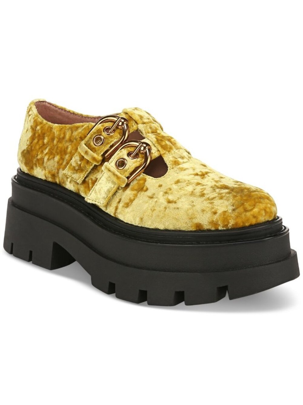 Circus Ny Women's Bryce T-Strap Platform Loafers Yellow Size 11 NEW